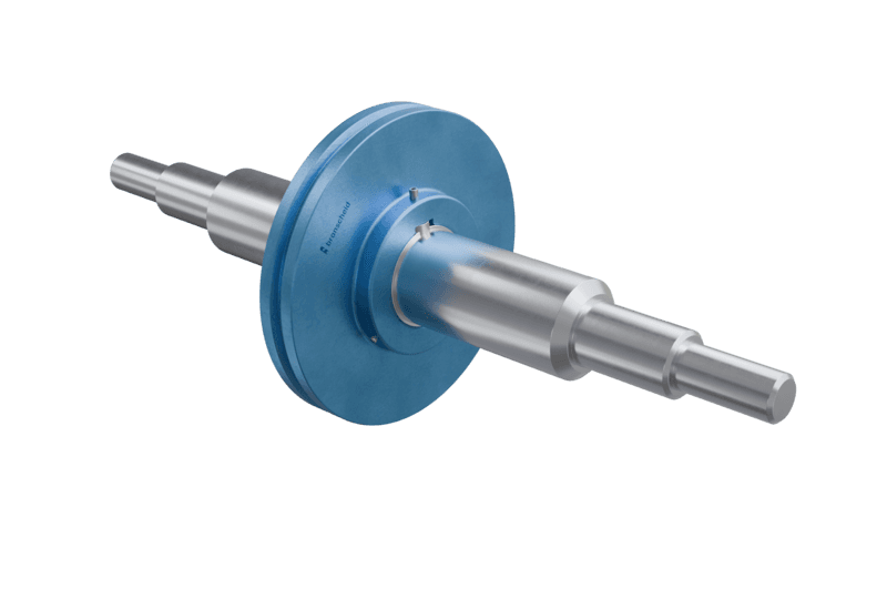 Einstrang Umlenkwelle mit Umlenkrolle zur Führung und Umlenkung des Kettenantriebs